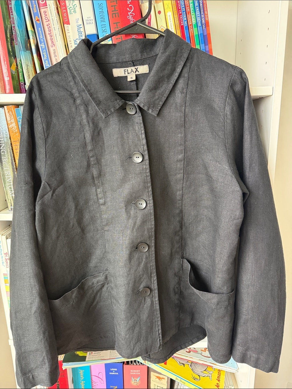 Flax linen blazer shirt